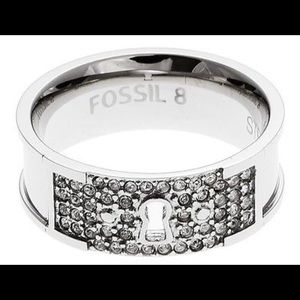 NWOT Fossil Keyhole Ring